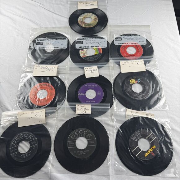 Other - 45s Record Lot Of 10 Singles Vintage Country Western Honky Took Nashville Swing